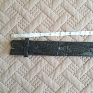 Genuine Lizard Skin Leather Belt